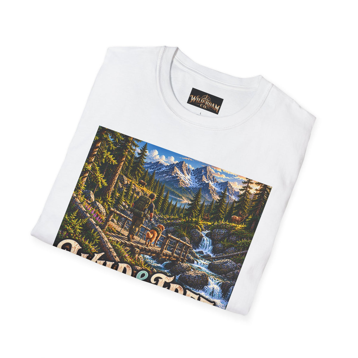 Wild & Free To Roam T-Shirt — Vintage Mountain Nature Graphic Tee
