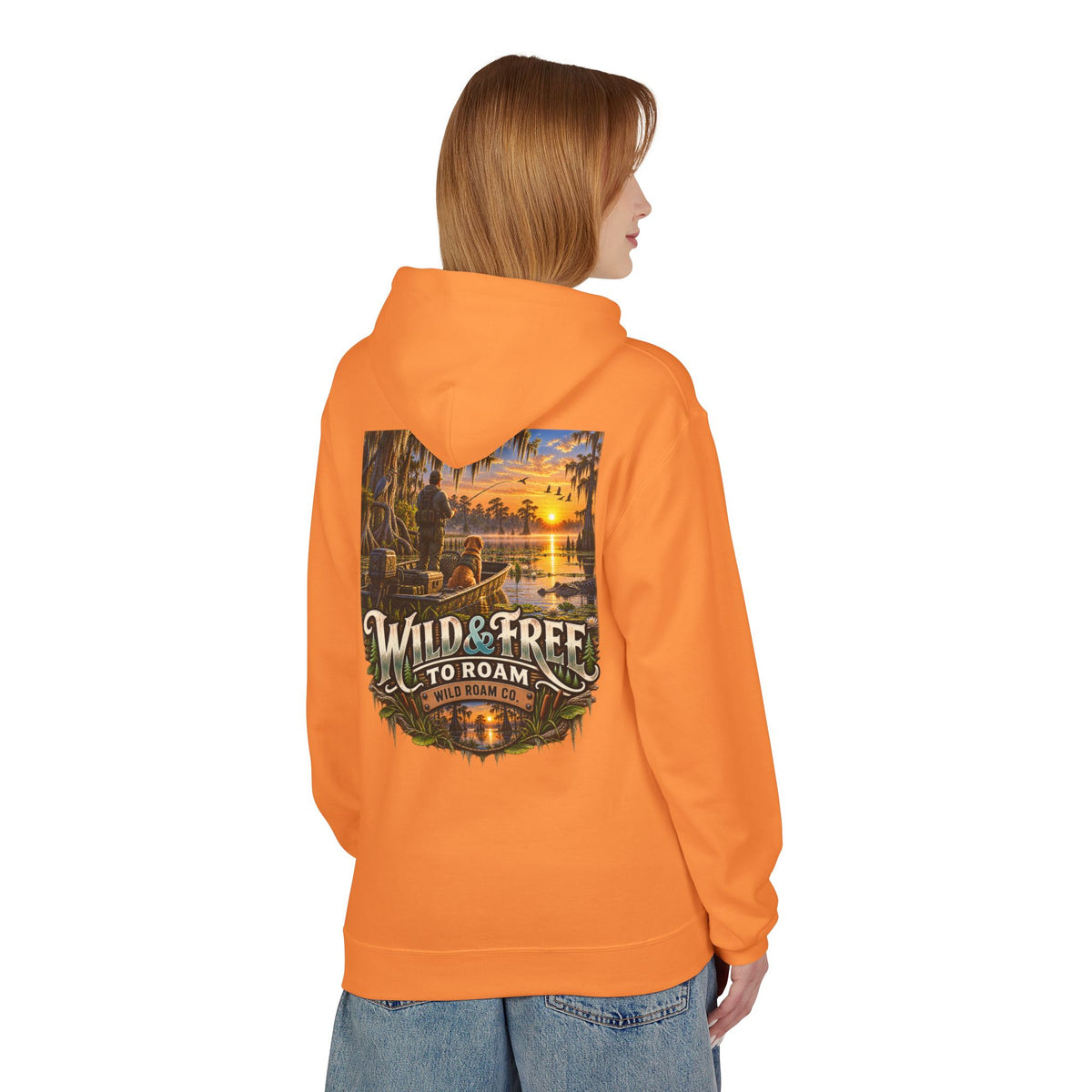 Wild & Free Hoodie — Wild & Free To Roam Bayou Adventure Graphic Pullover