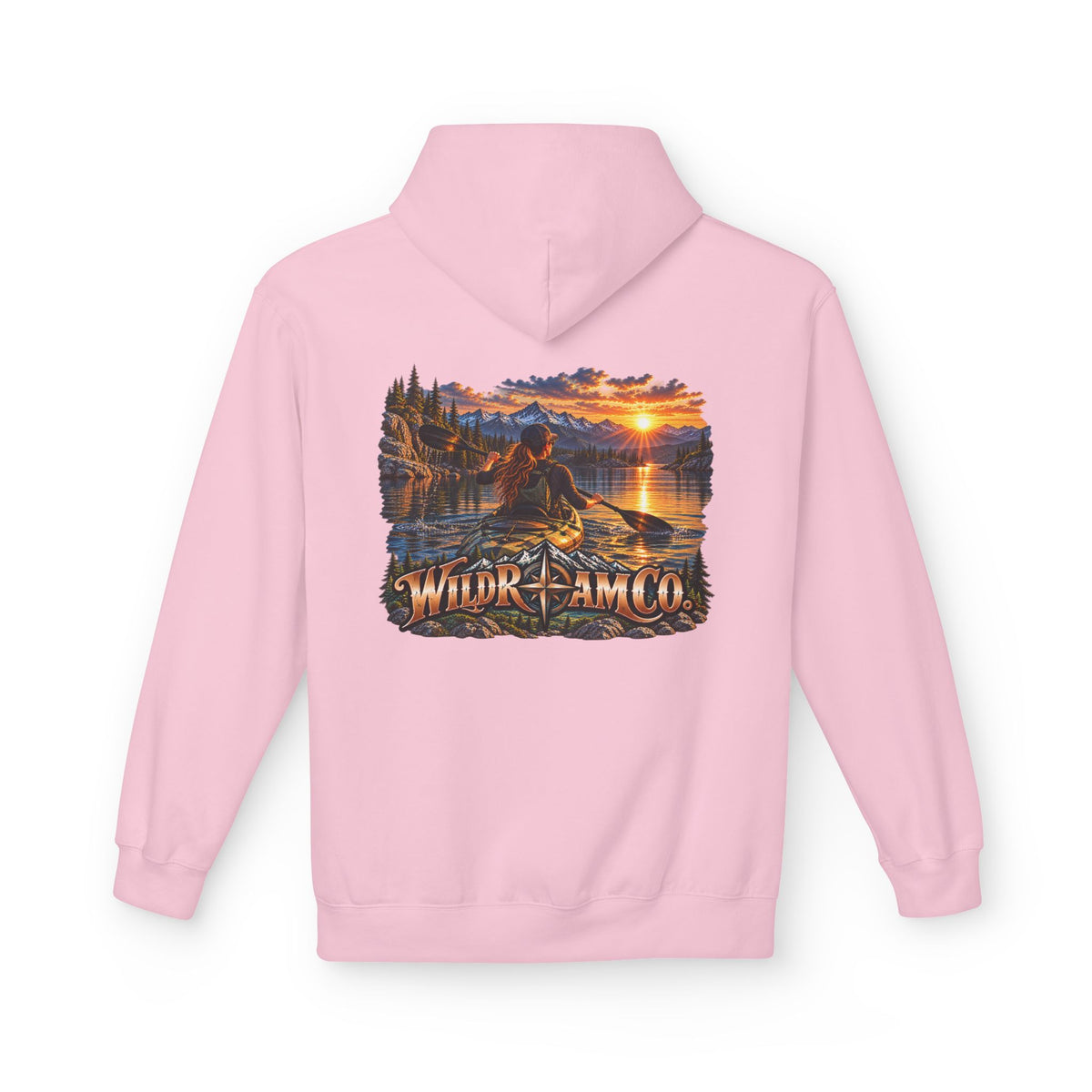 Wild Roam Co. Women's Sunset Kayak Hoodie — Outdoor Adventure Pullover