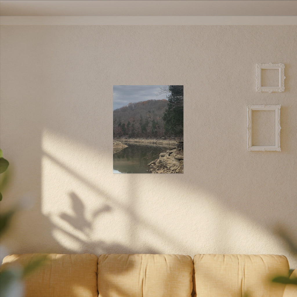 Still Waters, Rugged Shores – Original Nature Photography Canvas | Wild Roam Co.