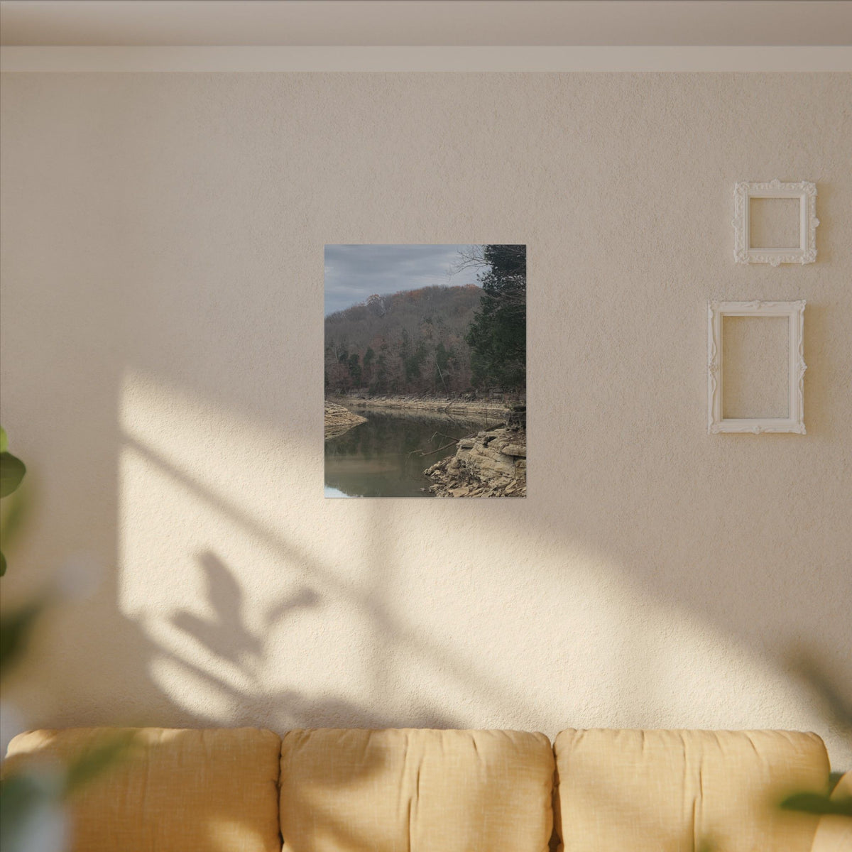Still Waters, Rugged Shores – Original Nature Photography Canvas | Wild Roam Co.