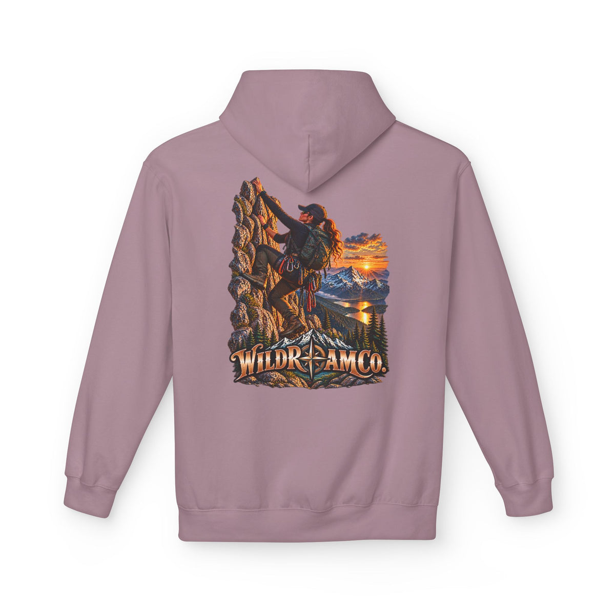 Women's Wild Roam Co. Climber Hoodie — Outdoor Adventure Graphic Pullover